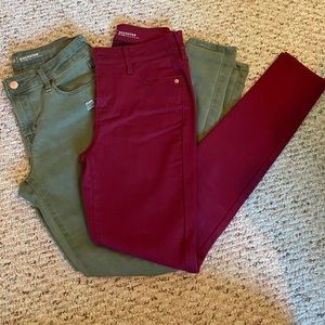 2 PAIRS OLD NAVY rockstar pants